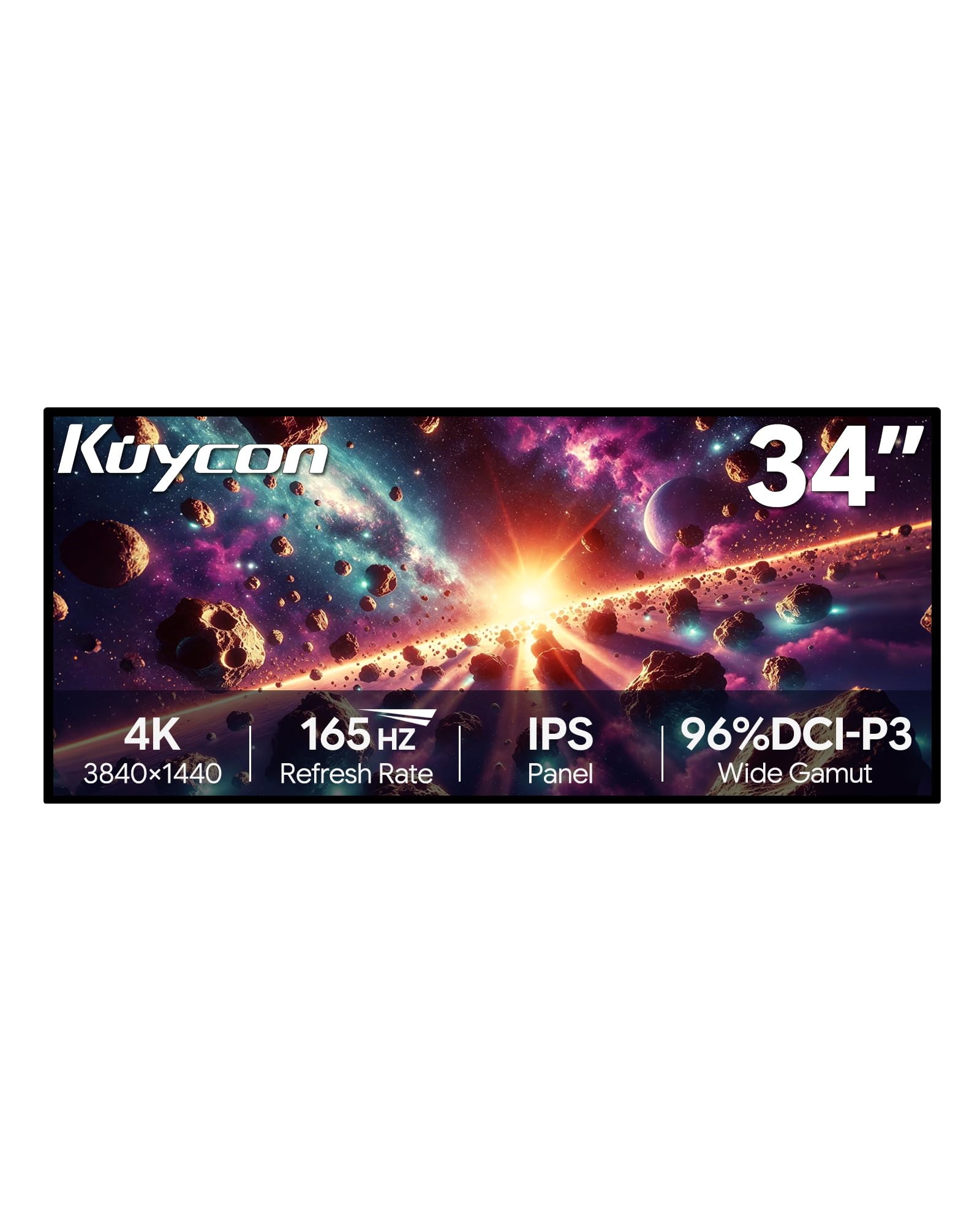 Amazon.com: Kuycon Q34W 34'' UHD (3440 x 1440) 4K 165Hz Glossy